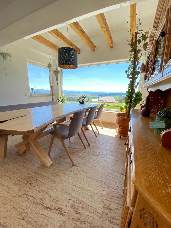 Villa Ferienhaus Alpenblick auf’m Vorderberg Leutkirch im Allgäu Exterior foto